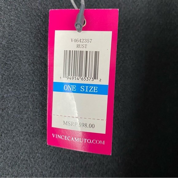 Vince Camuto Fall Plaid Zip Poncho Kimono Sweater Ribbed Knit Collar OS - Picture 4 of 6